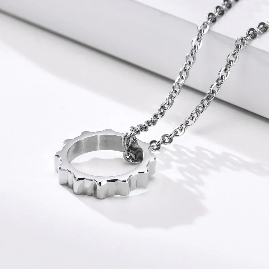 Hexagon Pendant Necklace