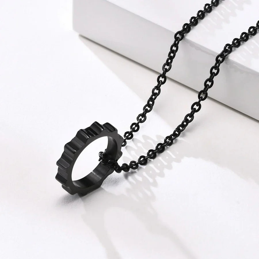 Hexagon Pendant Necklace