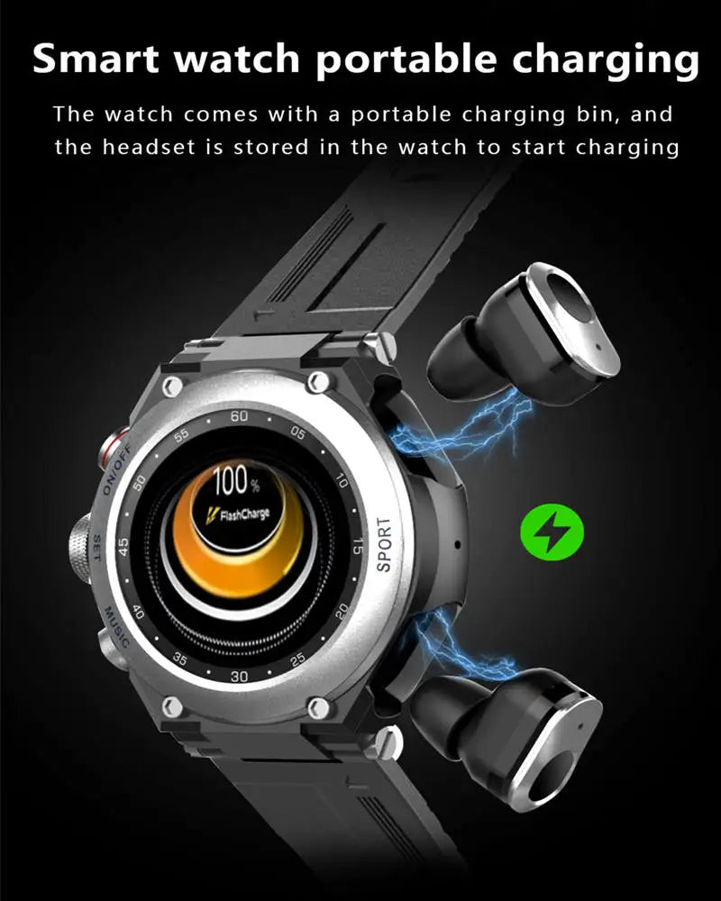 2-in-1 Smart Watch and Earphones