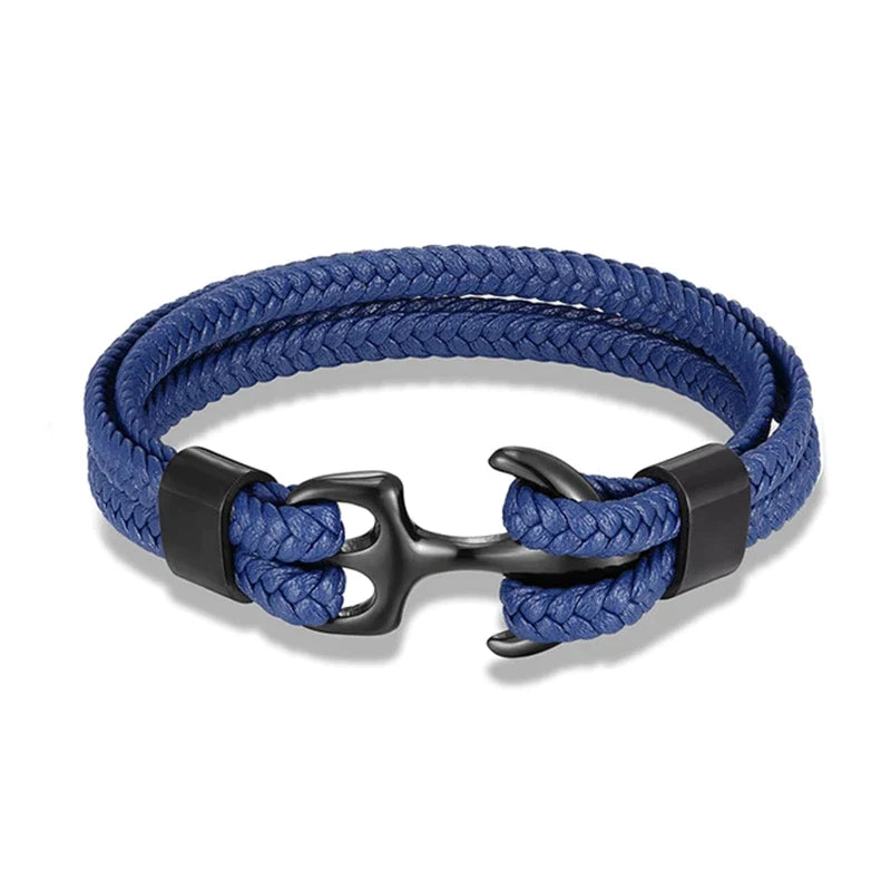 Multilayer læder sportsspænde armbånd 