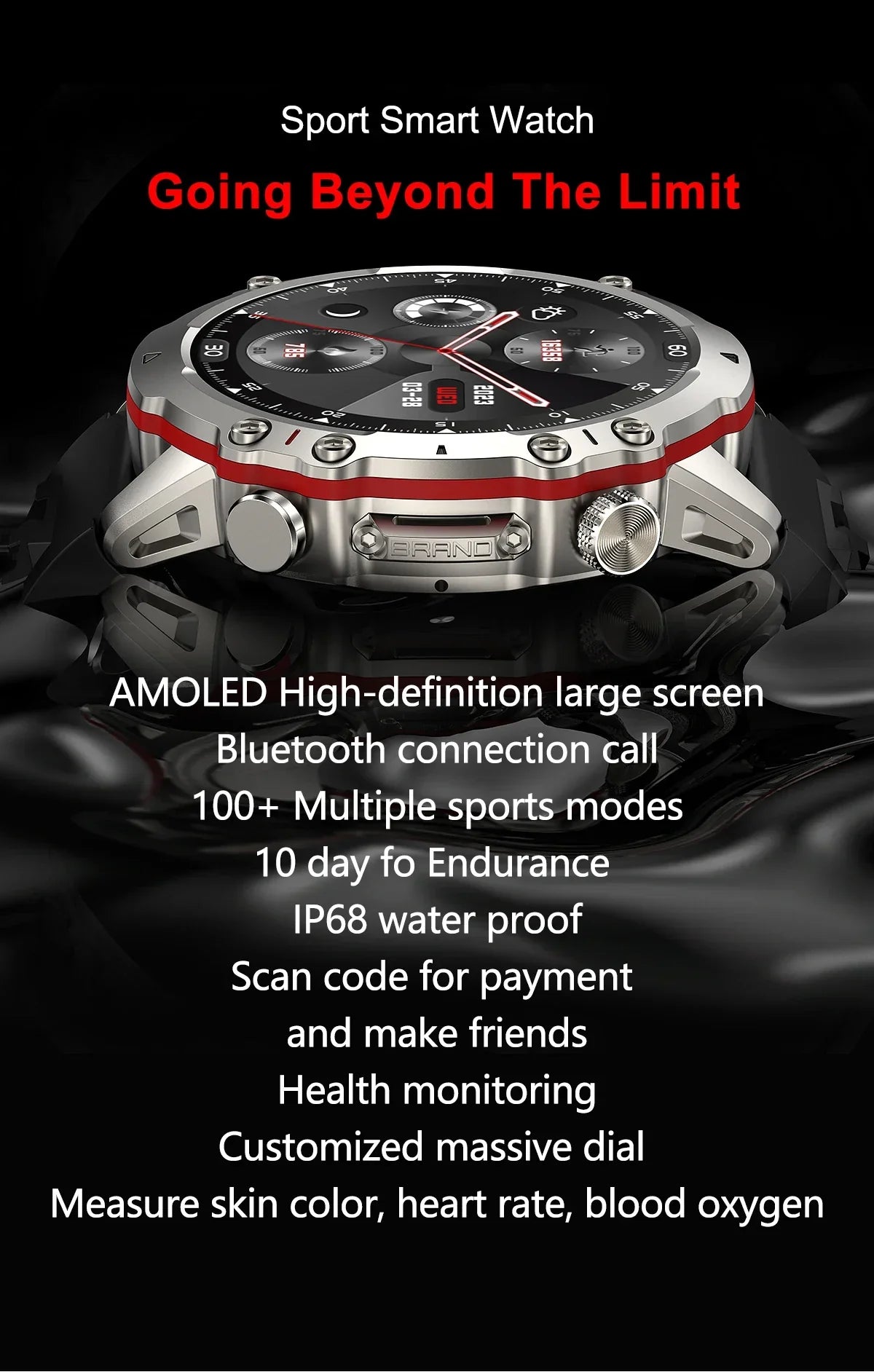 2023 AMOLED Smartwatch Falcon Ultra 2