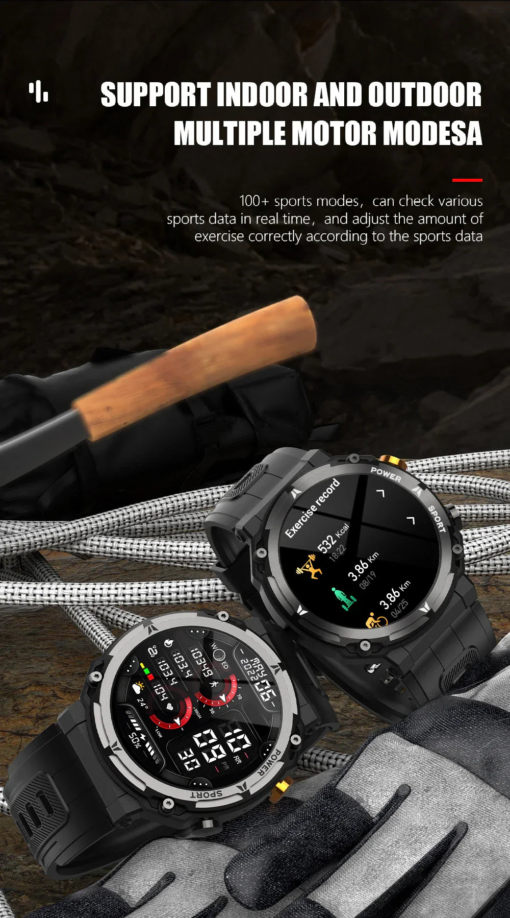 Outdoor Tri-Proof Smart Watch