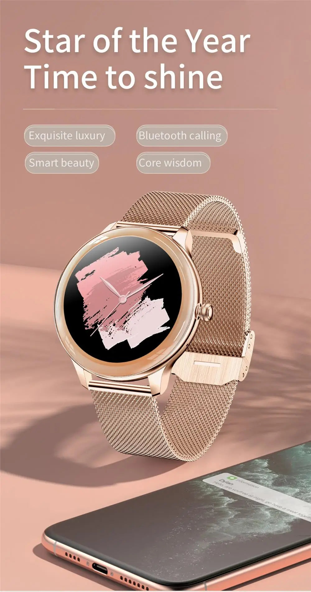 V33 Heart Rate Monitor Smartwatch