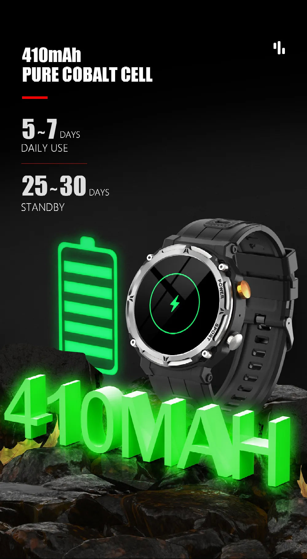 Outdoor Tri-Proof Smart Watch