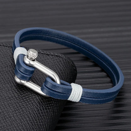 Stainless Steel U-Shaped Buckle Bracelet