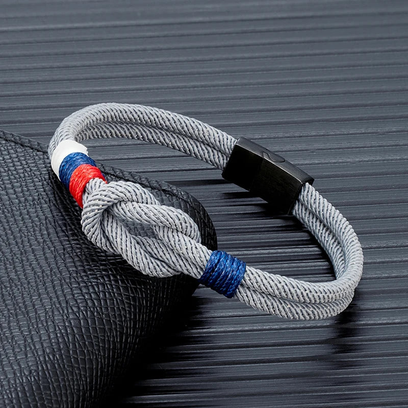 Russisk Flag Infinity Par armbånd