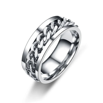 Rotatable Chain Spinner Ring