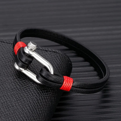 Stainless Steel U-Shaped Buckle Bracelet