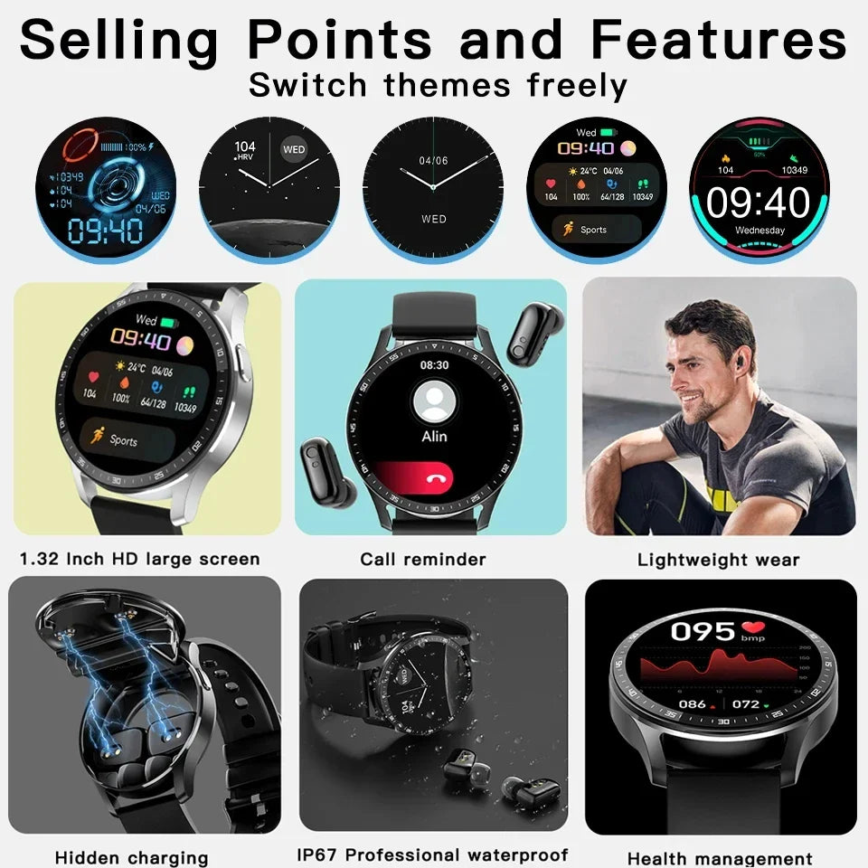 X7 Headset Smart Music Smartwatch