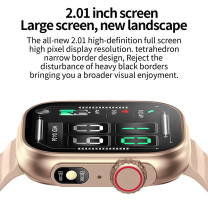 Metallic Full Touch Thermometer Smartwatch