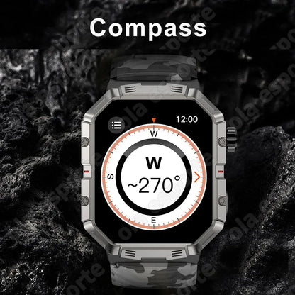 Military Outdoor SmartWatch: Track Fitness