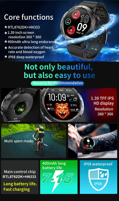 NX9 Waterproof  Smartwatch