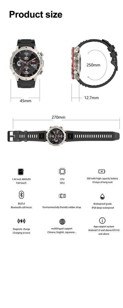 2023 AMOLED Smartwatch Falcon Ultra 2