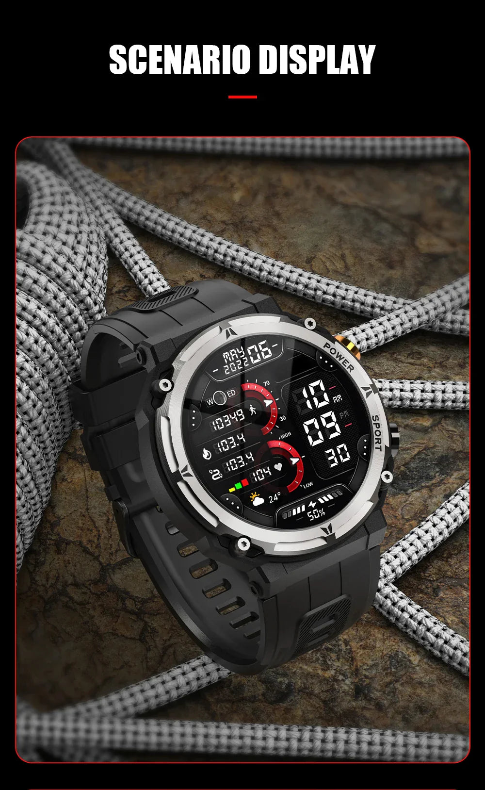 Outdoor Tri-Proof Smart Watch