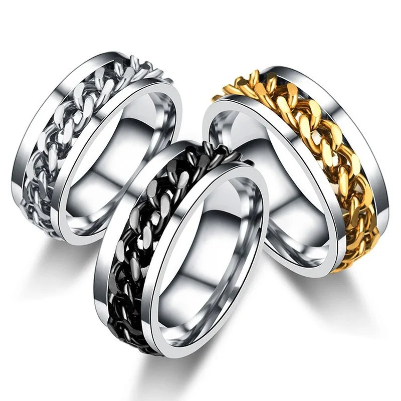 Rotatable Chain Spinner Ring