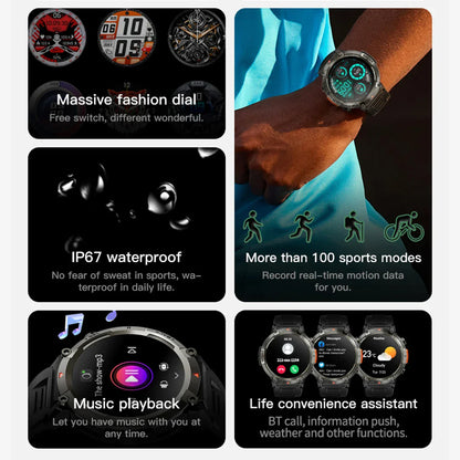 1.45-Inch TFT Display, Fitness Tracker, Bluetooth Call