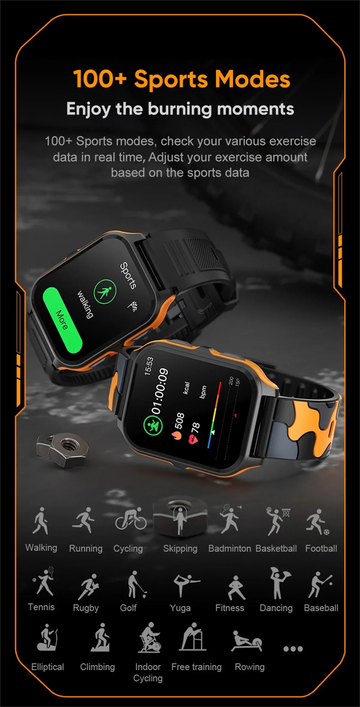 Sports Waterproof Wristwatch