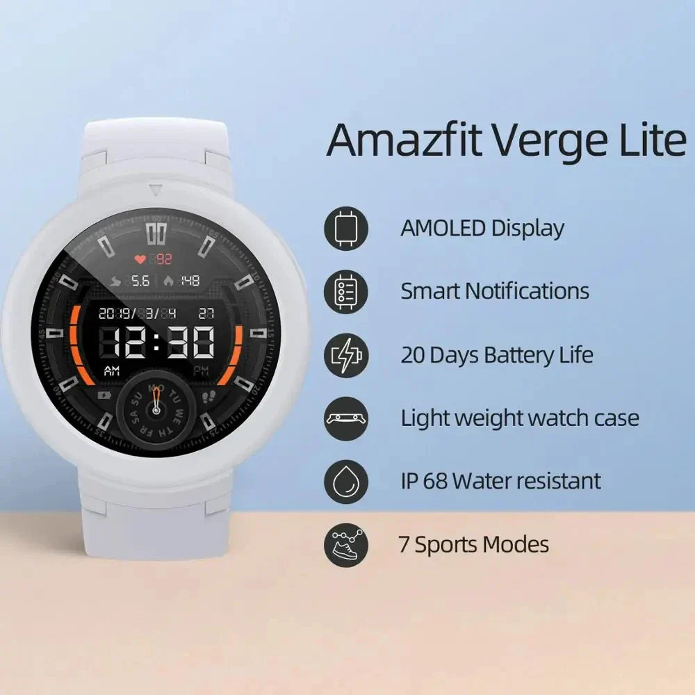 Global Amazfit Verge Lite Smartwatch