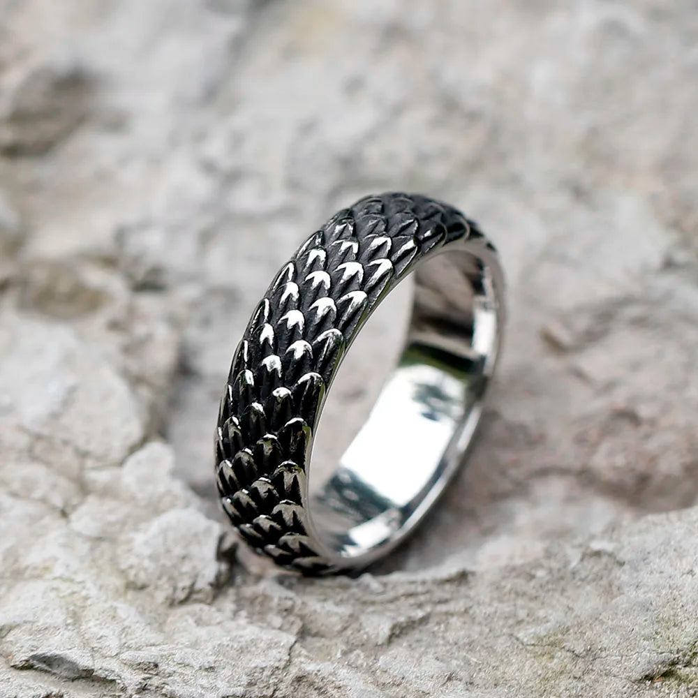 Vintage Nordic Viking Dragon Ring