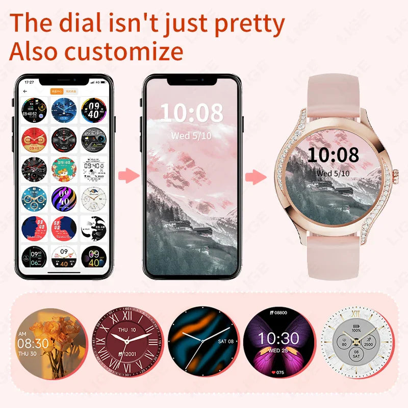 Crystal Smartwatch Silicone Strap