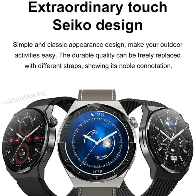 Wireless Charging Heart Rate Monitoring Smartwatch