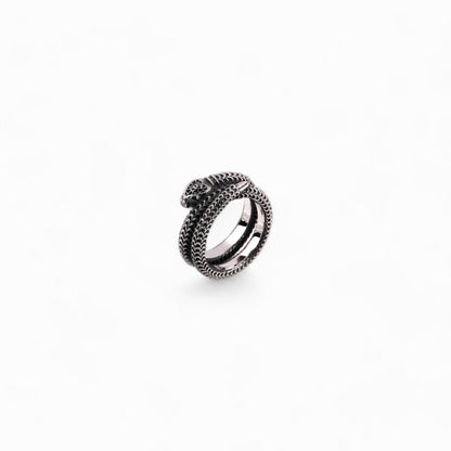 Titanium Steel Snake King Ring