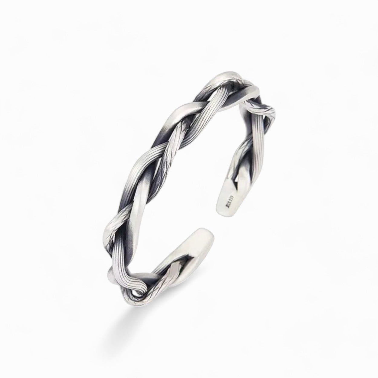 Silver-Plated Twisted Twist Bracelet